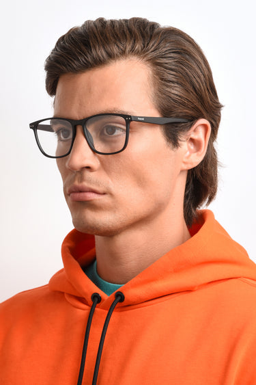 Premium Men Polaroid Eyeglasses: PLD D311 - Black - SpecSMART Eye Clinic (Diagonal Face View)